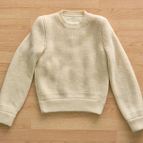 MAISON MARGIELA Women's Knit Beige Wool Sweater, Sizer S, Made in Italy - Picture 1 of 11